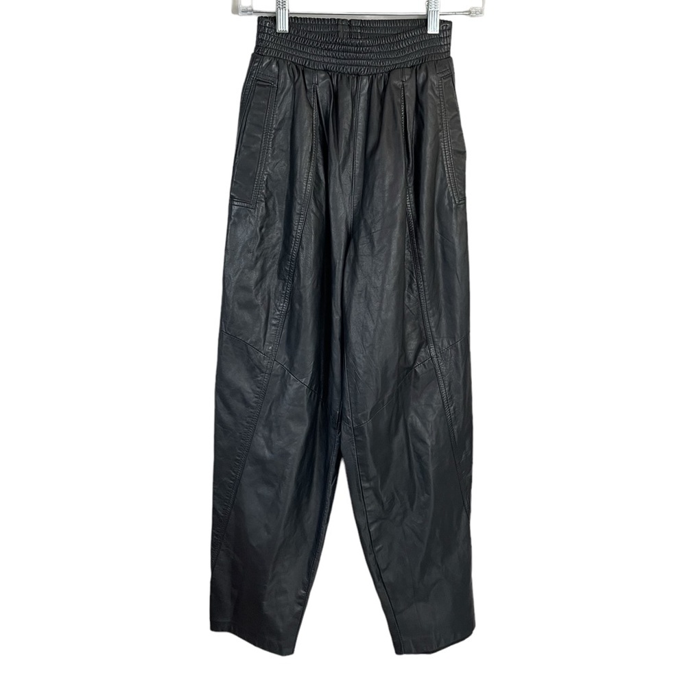 Vintage genuine leather jogger pants danier